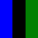 Blue/Black/Green