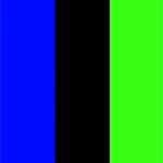 Blue/Black/Neon Green