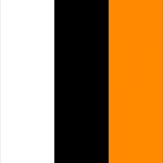 White/Black/Orange