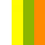 White/Yellow/Green/Orange