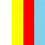 White/Yellow/Red/Skyblue