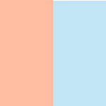 Light Peach/Light Blue (Matte)