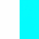 White/Aqua Blue